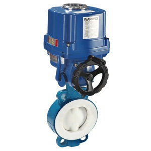 Electric lining butterfly valve