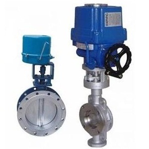 Electrically operated butterfly valve