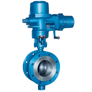 D943H electric flange hard seal butterfly valve