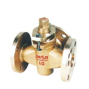 X44W three way copper plug valve