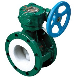 D341F46 lined flanged butterfly valve