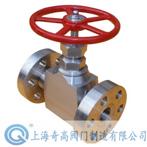 High temperature and high pressure flange stop valve